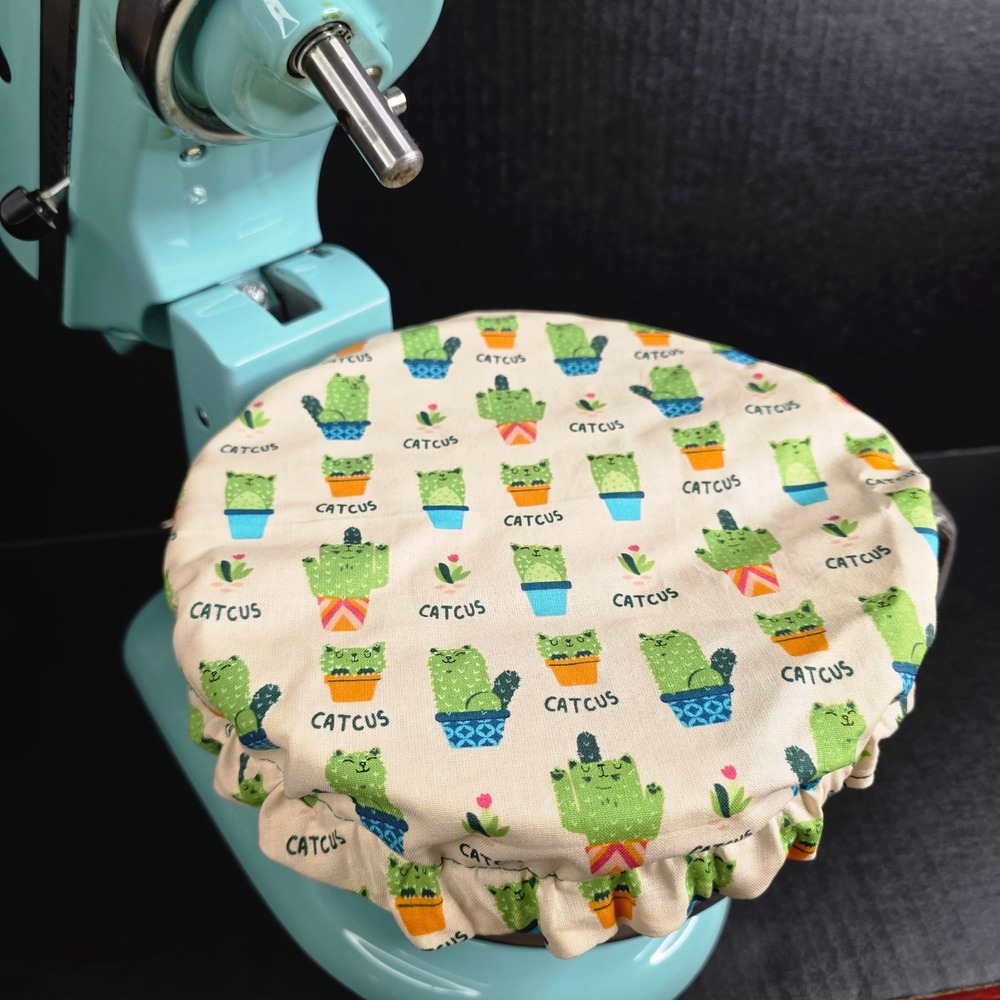 Cat‎ Cactus Abstract Floral KitchenAid Mixer Mixing Bowl Cover Baking